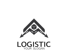 logistics logo icon illustration vector design  distribution symbol  delivery of goods  economy  finance