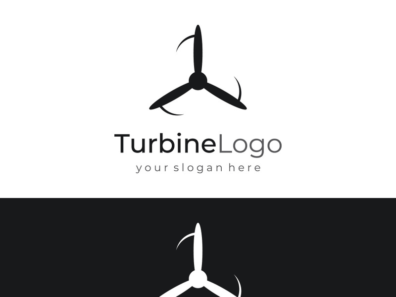 Abstract propeller logo with creative idea