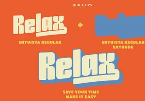 Entuista - Chunky Display Typeface (FREE)
