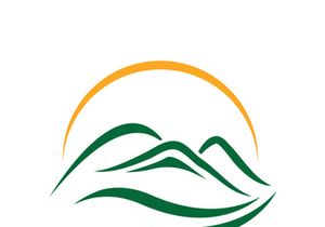 Mountain icon logo template vector illustration design