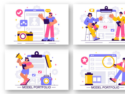 10 Model Portfolio Illustration