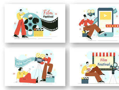 9 Cinematic Film Festival Illustration