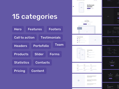 Containers Web Wireframe Kit