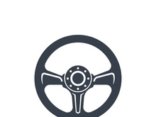 Steering Wheel vector image logo