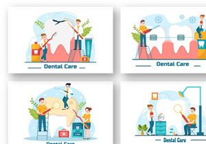 12 Dental Care Illustration