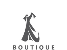 Dress woman logo design beauty fashion for boutique shop vector template vector