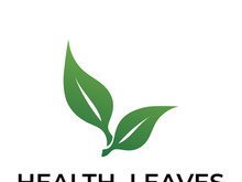 Green leaf logo design vector illustration