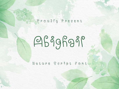 Abighail - Nature Script Font