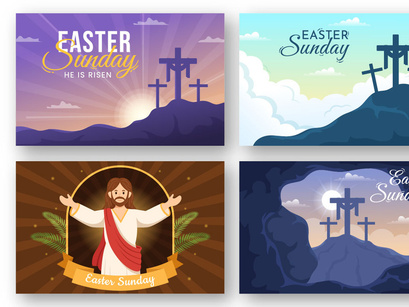 17 Happy Easter Sunday Day Illustration