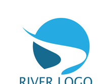 River Logo vector icon illustration design template