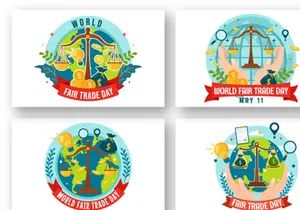 12 World Fair Trade Day Illustration