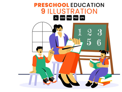 9 Preschool Education Illustration