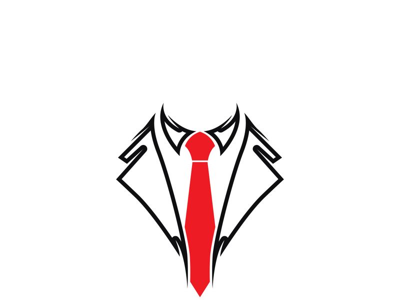Vector coat tie for business design