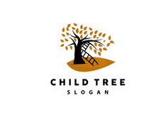 Tree Logo, Life Balance Education Vector