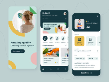 Home Cleaning App Design preview picture
