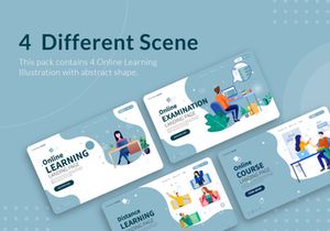 [Vol. 15] Online Learning - Landing Page Illustration