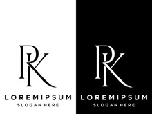 Luxury RK , KR , K , R Letter Logo with an elegant and unique monogram. Logo for business card , business , brand , company.