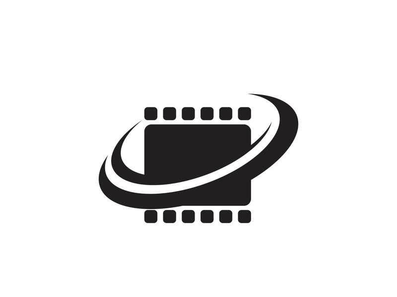 Abstract film icon illustration template