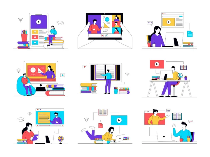 Online Education Illustration Vol 3 preview picture