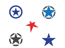 Star Logo Template icon illustration design
