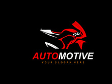 Motorcycle Logo, MotoSport Vehicle Vector, Design For, Automotive