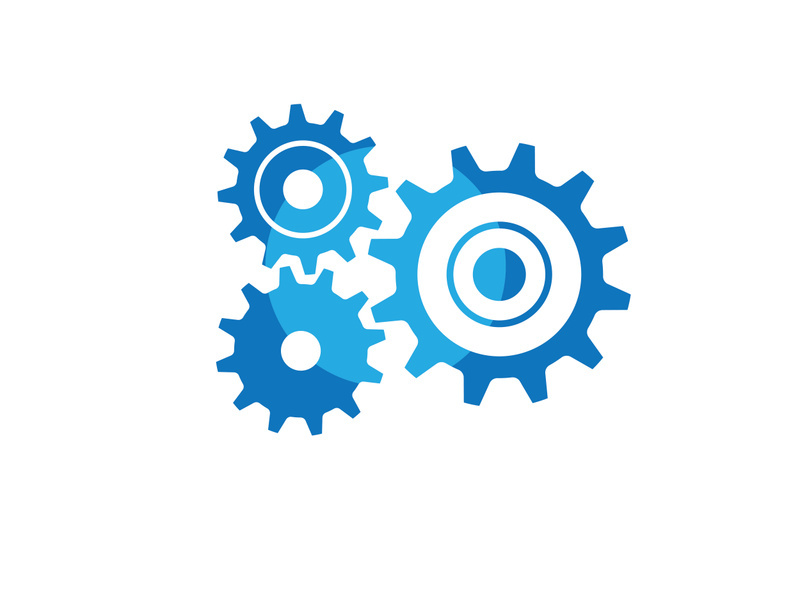 Gear icon logo vector