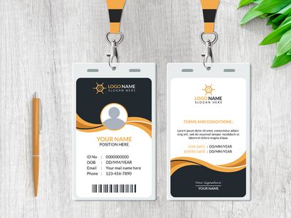 Creative ID Card Design Template