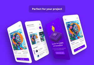 NFT Market Mobile App UI Kits