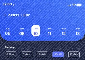 Doctor Appointment Mobile App UI (Light & Dark)