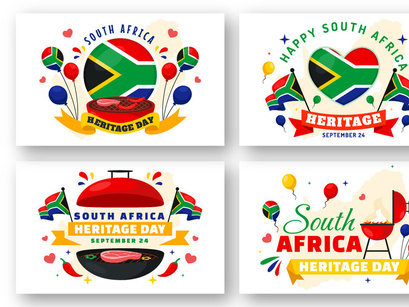 12 Heritage Day South Africa Illustration