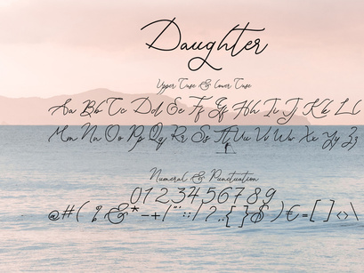Daughter - A Monoline Classy Font Script