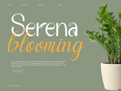 Verdant Botanika | Hand Drawn Script Font Duo