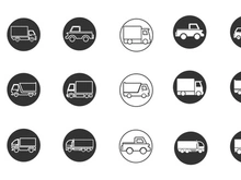 car and truck Icon logo