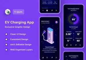 Electric Vehicles Charging App Design