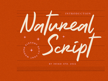 Natureal Script - Elegant Font preview picture