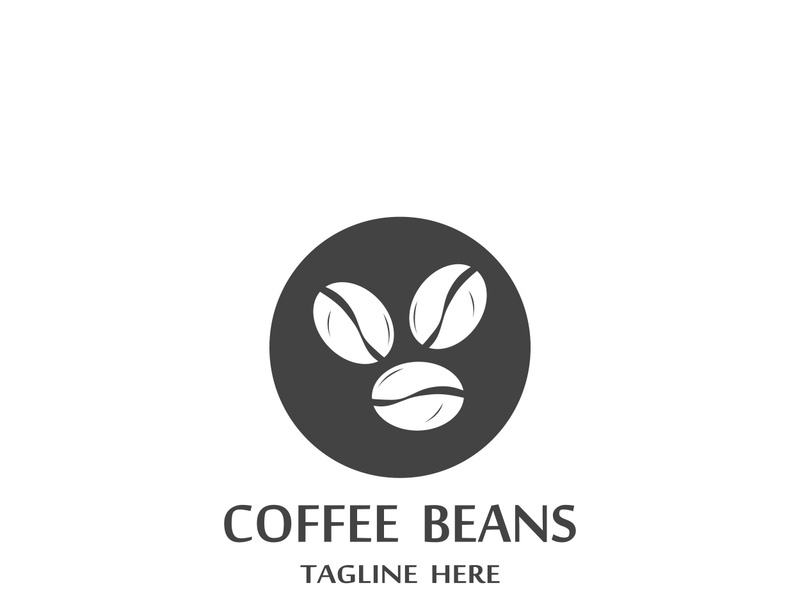 Premium coffee bean logo design.