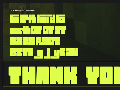 Mono Cubic | Chunky Bold Sans
