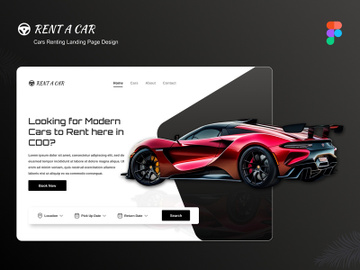 Cars Renting Landing Page Design preview picture