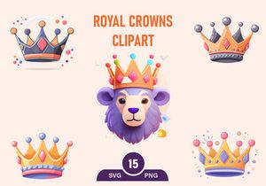 Royal Golden Crown kings PNG Clipart