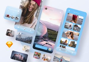 Outline Day and Night mode UI Kit