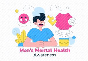 10 Illustrationen zur psychischen Gesundheit von Männern