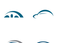 Bridge building Logo Design Template Vector Icon