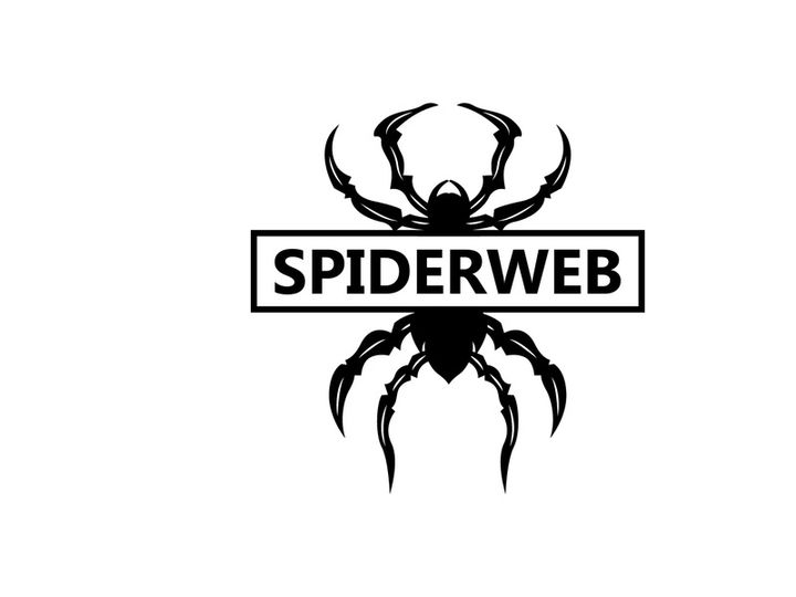 Spider Logo, Insect Animal Vector, Premium Vintage Design
