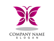 Butterfly logo template symbol vector icon design