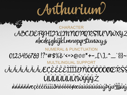 Free Anthurium Font