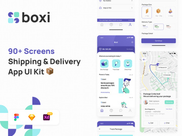 Delivery App UI Kits preview picture