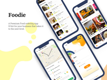 Foodie - Food Ordering App UI kit preview picture