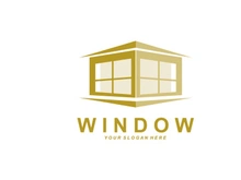 Home Window Logo, Home Interior icon design