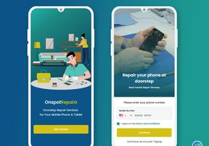 Doorstep Mobile and Tablet Repair Services Mobile App UI Kit