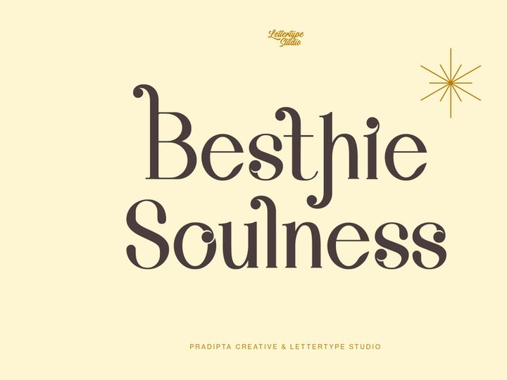 Besthie Soulness a Luxury Serif Font
